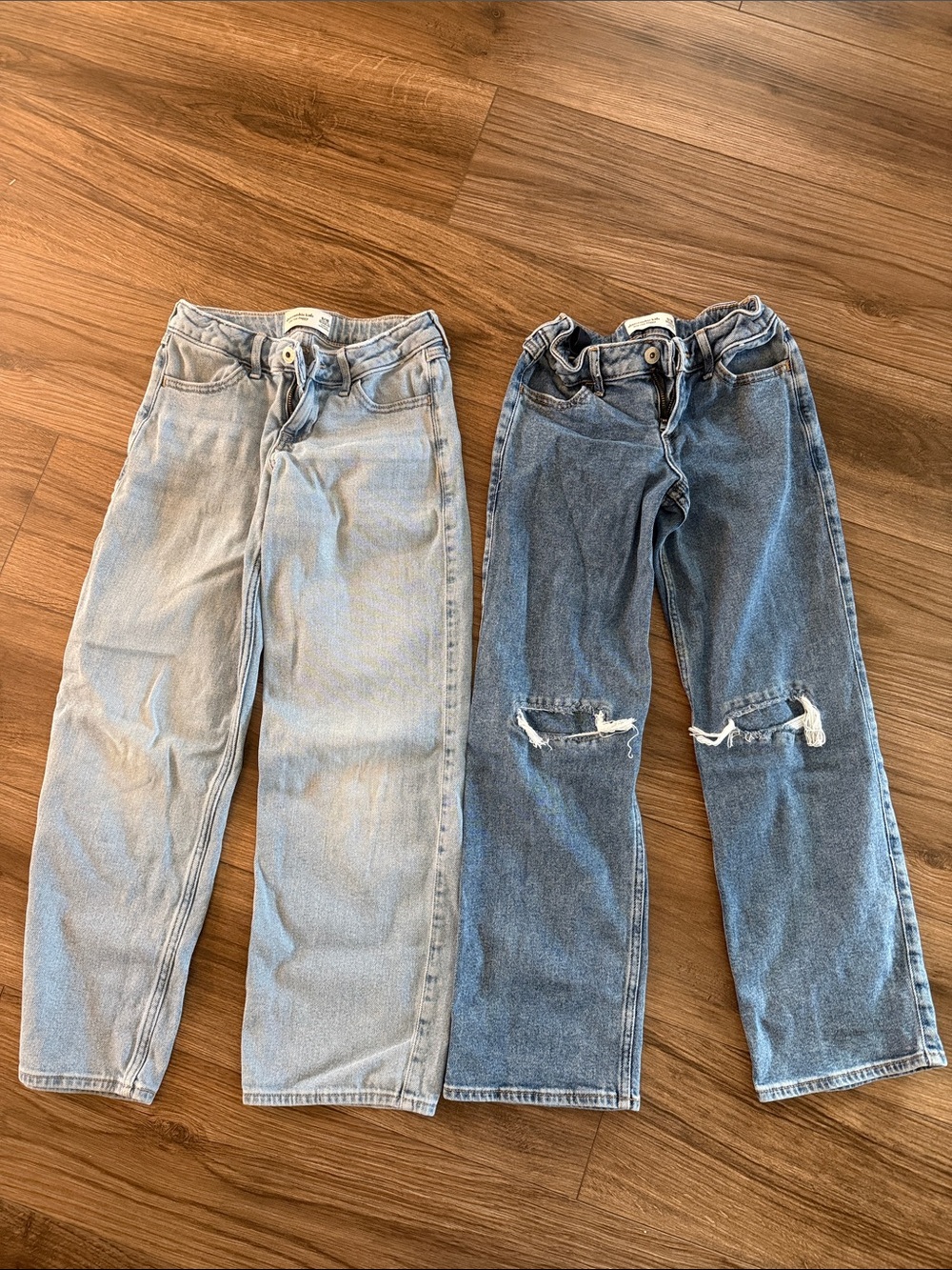abercrombie kids Light Blue and Medium Blue Jeans Duo